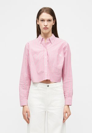 CROPPED SHIRT - Skjortebluser - rosewood