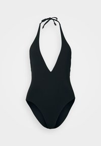 PLUNGE NECKLINE ONE PIECE - Traje de baño - black