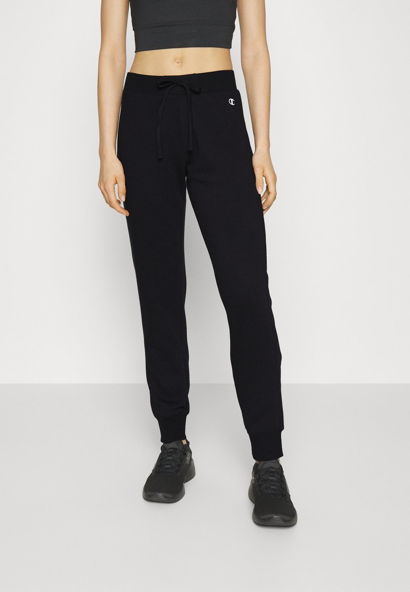 Champion - BASIC CUFF PANTS - Treniņtērpa apakšdaļas - black, Palielināt