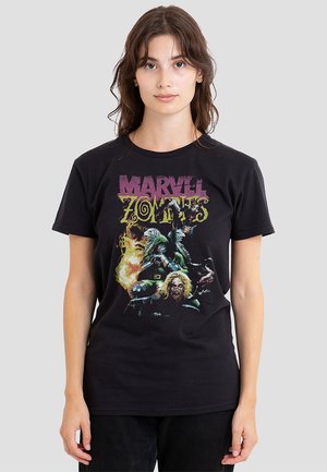 ZOMBIES DOOM AND THE FANTASTIC FOUR  - Print T-shirt - black