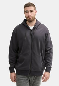 TOM TAILOR Sweater met rits - tarmac grey