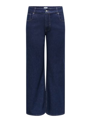 ONLY Carmakoma, WIDE-FIT JEANS CARJUICY HIGH WAIST WIDE LEG FIT JEANS - Wide Leg - dark blue denim