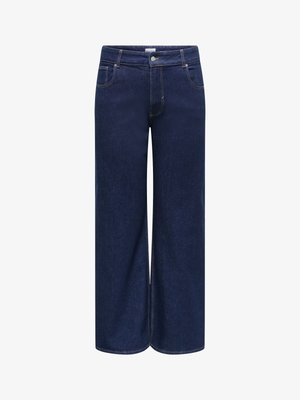 ONLY Carmakoma, WIDE-FIT JEANS CARJUICY HIGH WAIST WIDE LEG FIT JEANS - Wide Leg - dark blue denim