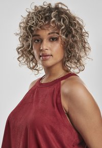 Urban Classics LADIES PEACHED RIB NECKHOLDER TANK - Blúzka - burgundy