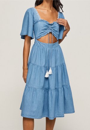 Pepe Jeans Robe en jean - blue denim