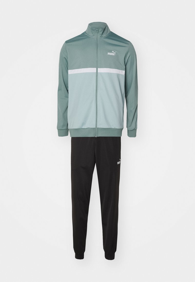 Puma COLORBLOCK SUIT SET - Trainingspak - green moon/groen - Zalando.nl