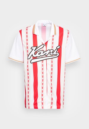 VARSITY BLOCK STRIPE BASEBALL UNISEX - Skjorter - red