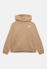 Nike Sportswear B NSW CLUB PO HOODIE - Luvtröja - khaki white