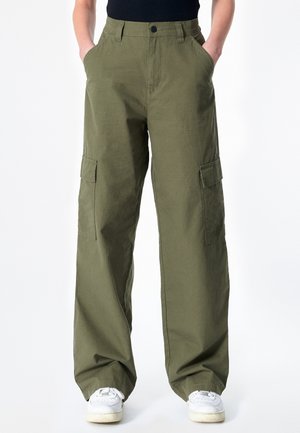 Pantaloni cargo - dark green