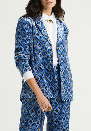 PRINTS - Cappotto corto - blue