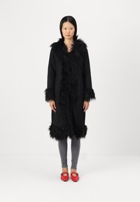 ONLY ONLVIENNA SUEDE COAT - Klassisk frakke - black