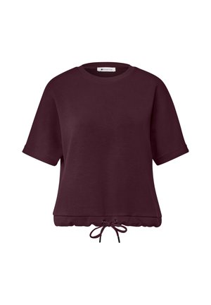 Street One, Basic T-shirt - rustic rouge