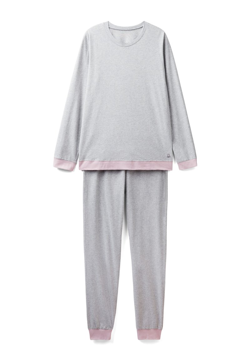 United Colors of Benetton Pyjama grijs gemêleerd United Colors of Benetton Pyjama grijs gemêleerd
