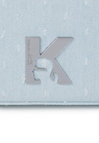 Karl Lagerfeld Jeans BOUCLE GEO - Bolso de mano - washed blue boucle