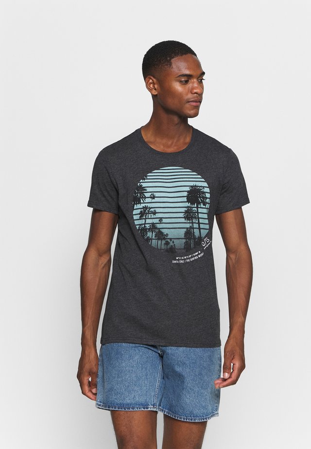 KURZARM - T-shirt z nadrukiem - black