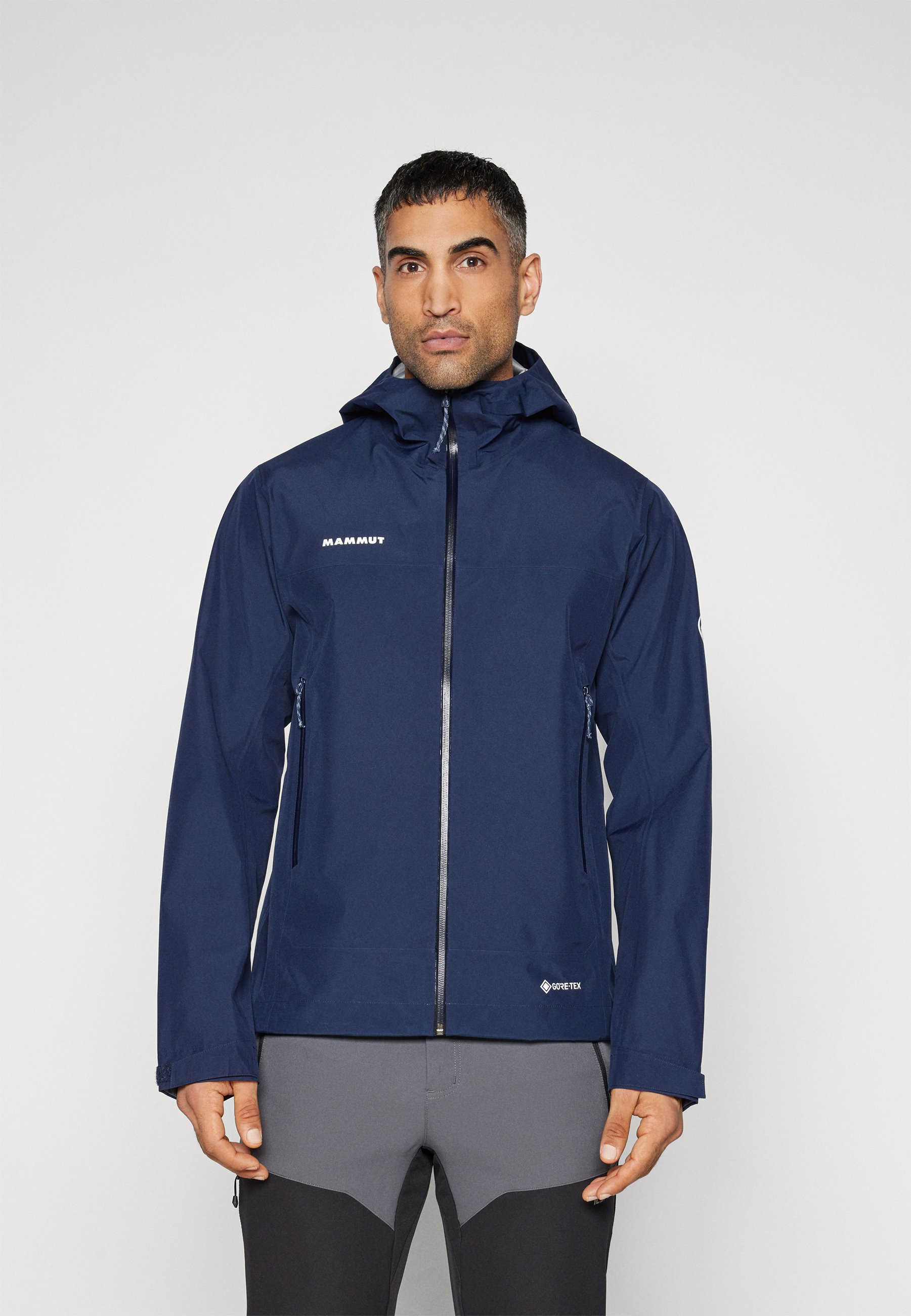 Mammut CRATER LIGHT HS HOODED - Hardshell jacket - marine/dark