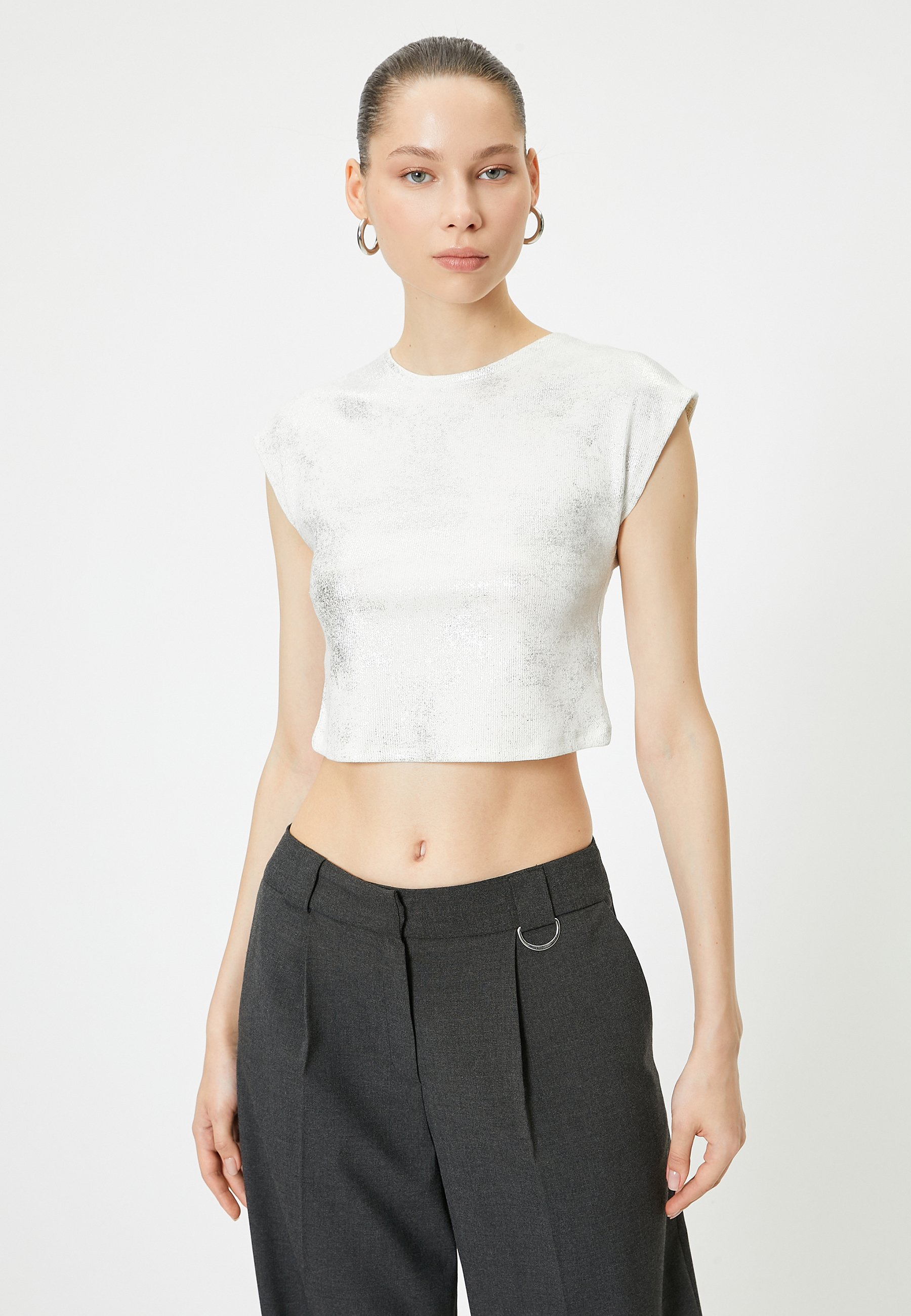 T-shirt Fille Blanc Coton Bio Imprimé - Gardenia | Tape à L'oeil