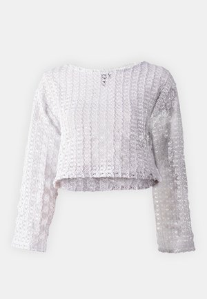 Pieces, PCSPARKLY O NECK - Πουλόβερ - chrome grey/silver
