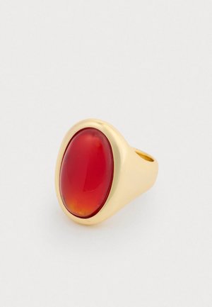 THE AMBER HONEY RESIN STATEMENT RING - Sõrmus - gold-coloured
