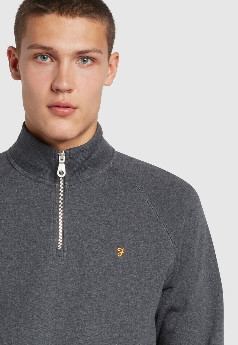 Farah JIM 1/4 ZIP - Sweatshirt - farah grey marl/gris - ZALANDO.FR