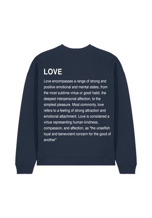 LOVE DEFINITION UNISEX  - Sweatshirt - dark blue