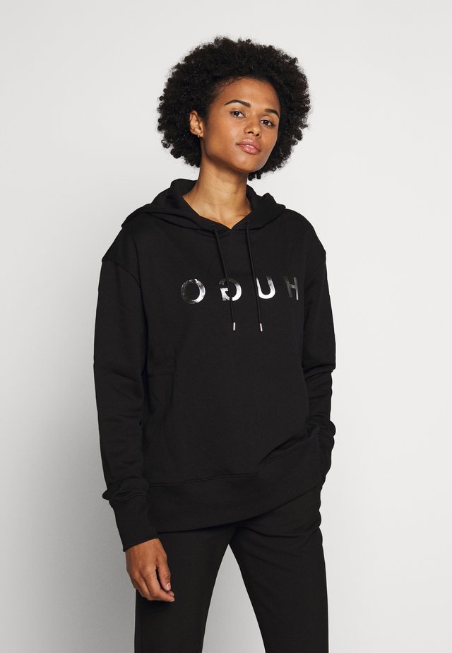 DREANA - Bluza z kapturem - black/silver