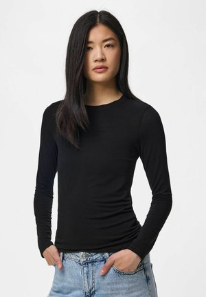 Pieces, PCMARIA LS TOP NOOS BC - T-shirt à manches longues - black