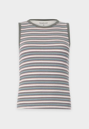 Abercrombie & Fitch, BARE HIGH NECK TANK - Μπλούζα - olive