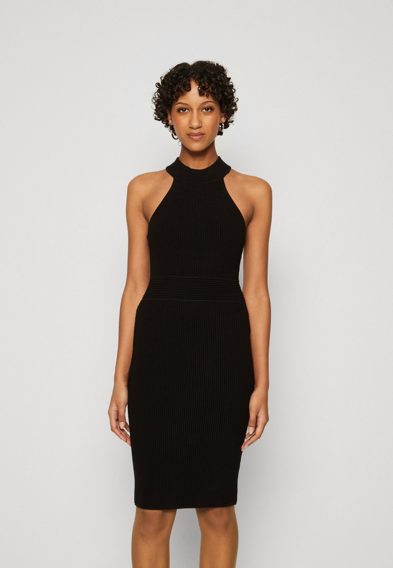 Guess - MOCK NECK JANI - Cocktailjurk - black, Vergroten