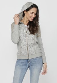 Koroshi Felpa con zip - gris claro vigoré light grey vigoré