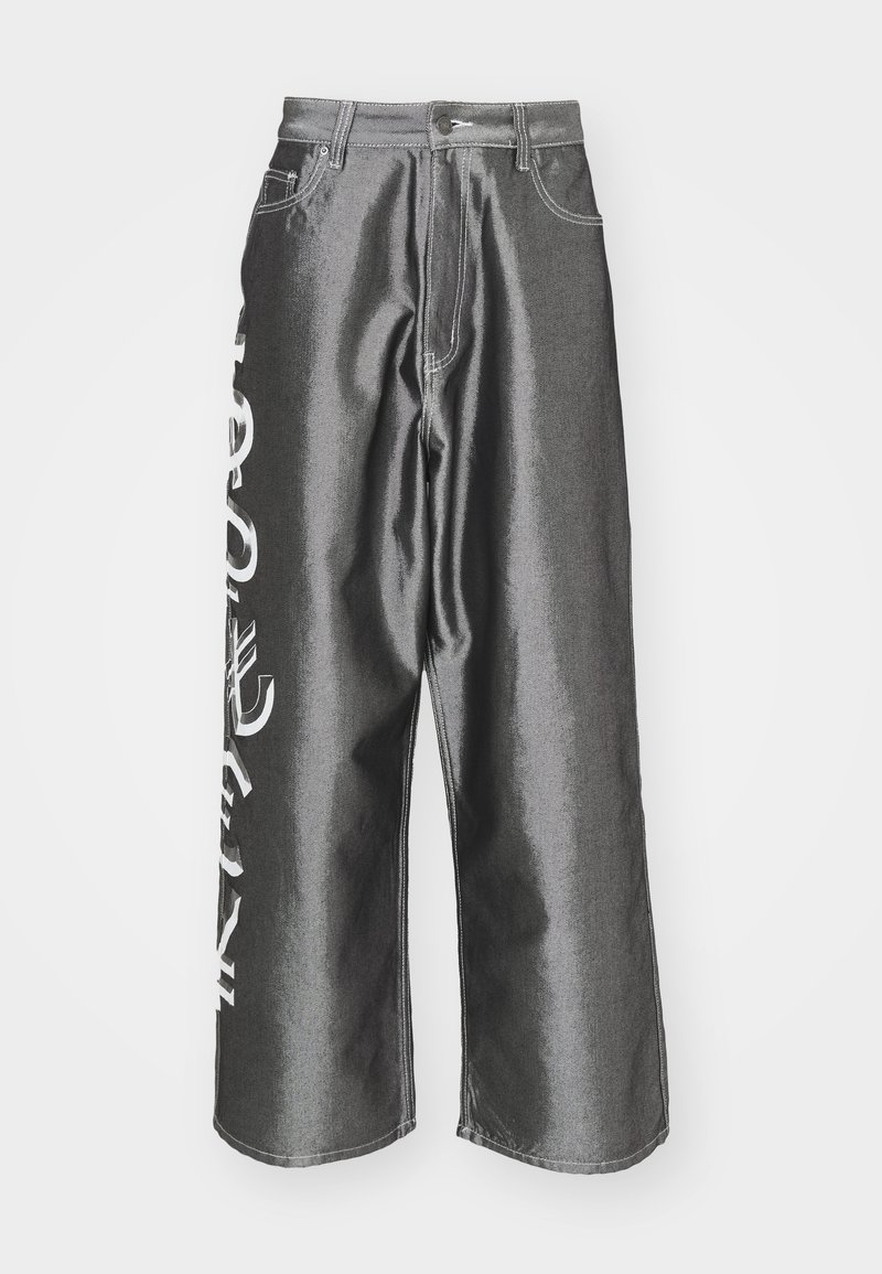 Jaded London Wijde jeans zilverkleurig