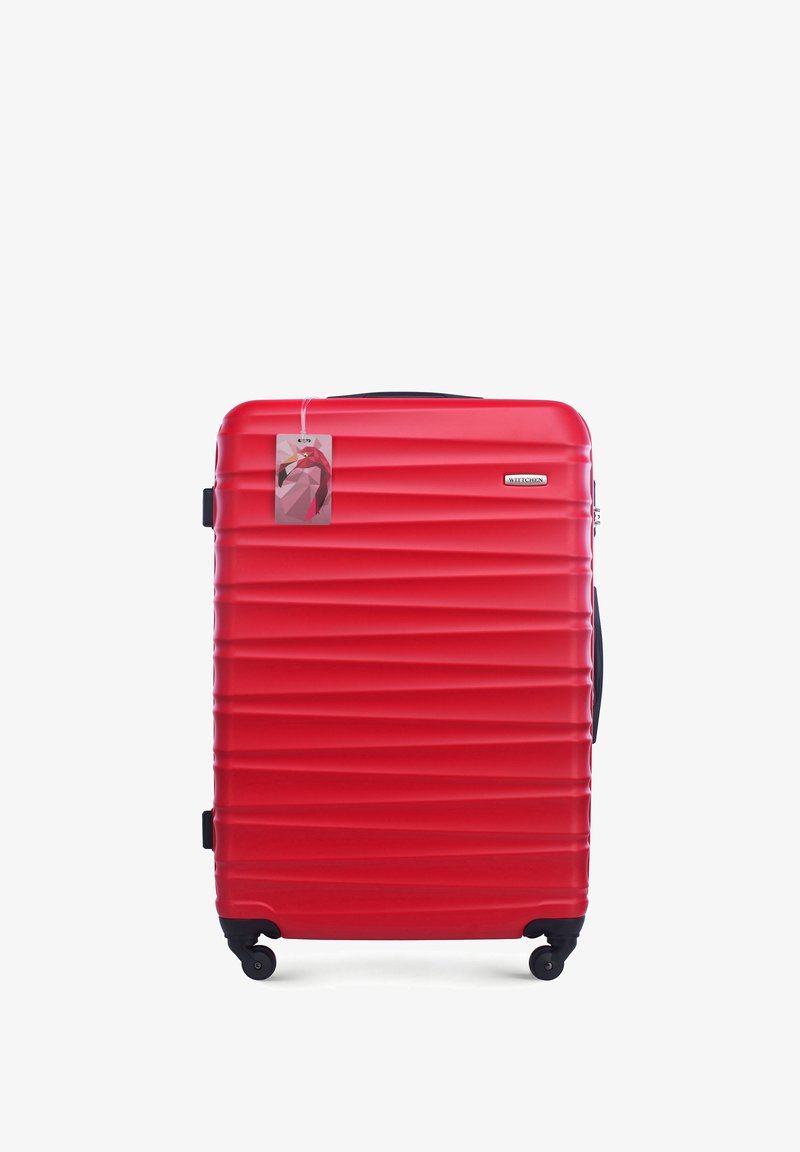 WITTCHEN LARGE SUITCASE WITH LUGGAGE TAG FROM ABS - Trolley - red