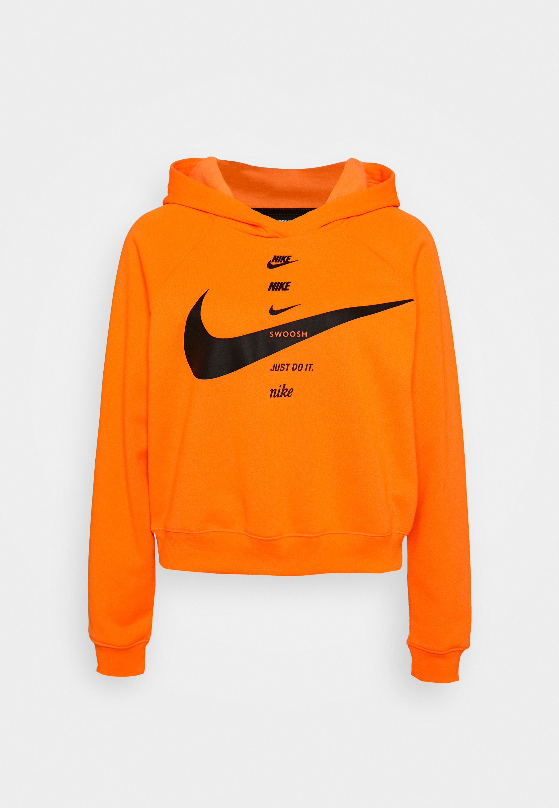 nike black orange hoodie