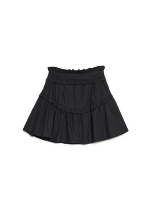 BIRDIE RUFFLE SKIRT - Miniszoknya - black
