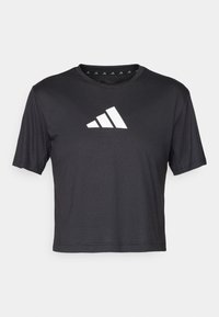 TRAIN ESSENTIALS BIG LOGO  - Camiseta estampada - black