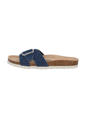 TINOS - Pantolette flach - dunkelblau