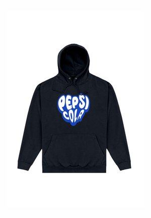 PEPSI COLA HEART SLOGAN - Kapuzenpullover - black