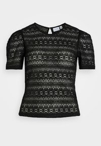 VILA - VICHIKKA PUFF O NECK - Bluse - black Thumbnail-Bild 1