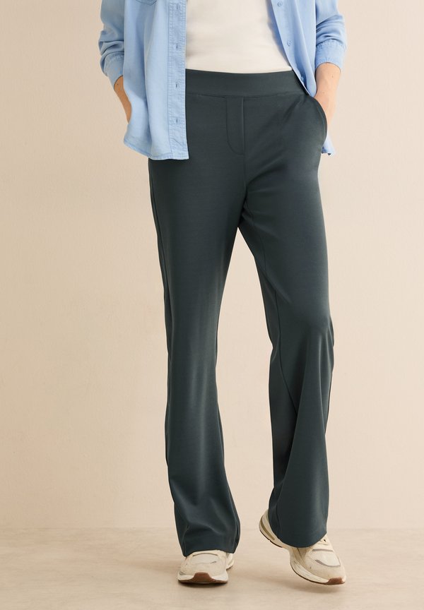 BASIC WIDE LEG - Stoffhose - grün