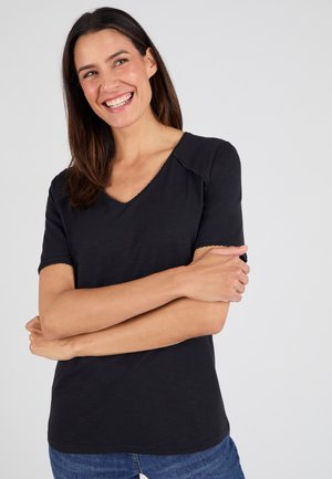 FLAMMÉE     - Basic T-shirt - noir