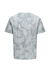 Only & Sons 2ER-PACK RUNDHALS KURZARM - Print T-shirt - hellblau rot