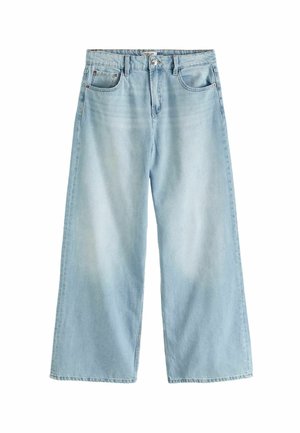 Next WIDE  PETITE  - Džínsy voľného strihu - bleach wash