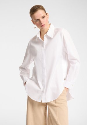 Elena Mirò, AMPIA IN OXFORD - Overhemdblouse - bianco