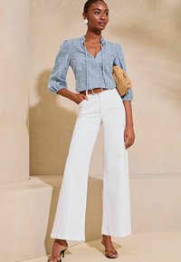 Lipsy REGULAR FIT - 3/4 SLEEVE TIE NECK - Camicetta - blue
