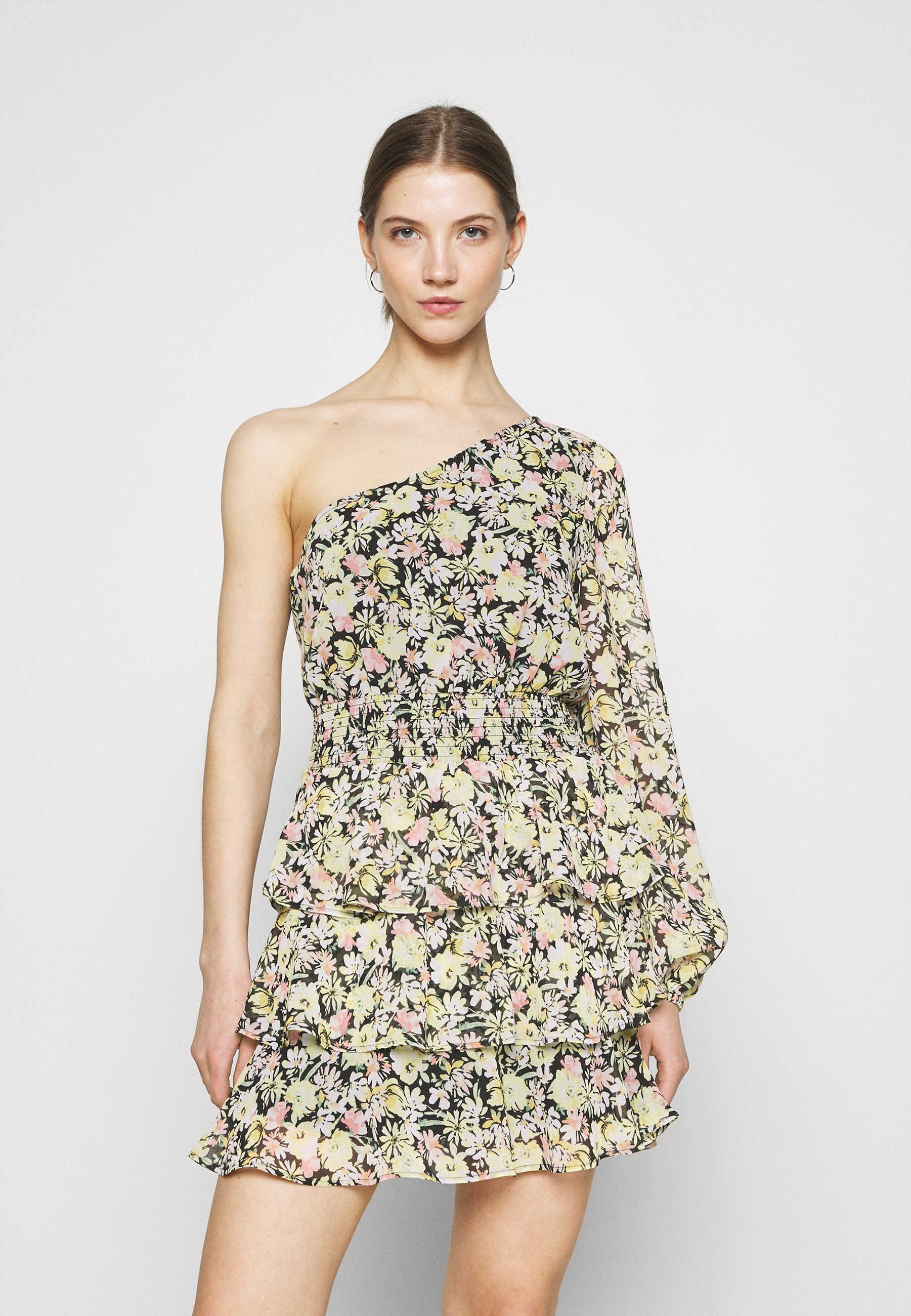 Gina Tricot EXCLUSIVE MERIDIANDRESS - Cocktailkleid/festliches Kleid -  black/multi-coloured/mehrfarbig - Zalando.de