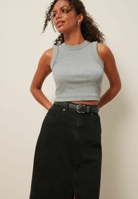 Next - CROPPED RACER TANK - Top - grey marl Miniaturna slika 1