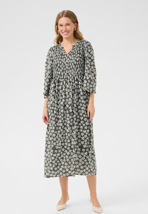 KAVIOLET WITH V-NECK - Maxiklänning - turbulence white flower