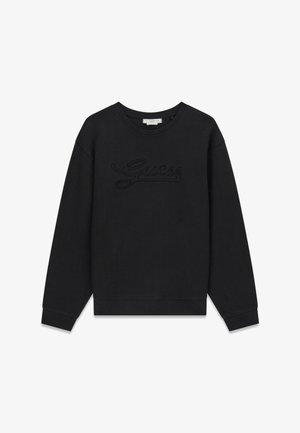 Guess, BESTICKTER LOGO - Sweatshirt - schwarz