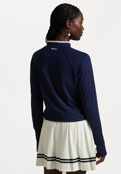 Polo Ralph Lauren JERSEY KNIT PULLOVER - Ilgarankovis viršutinės dalies drabužis - refined navy/ceramic white