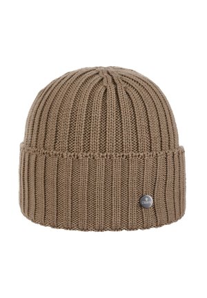MIT UMSCHLAG - Beanie - hellbraun